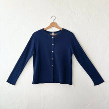 Load image into Gallery viewer, North Star Base | Snap Front Cardigan in Indigo
