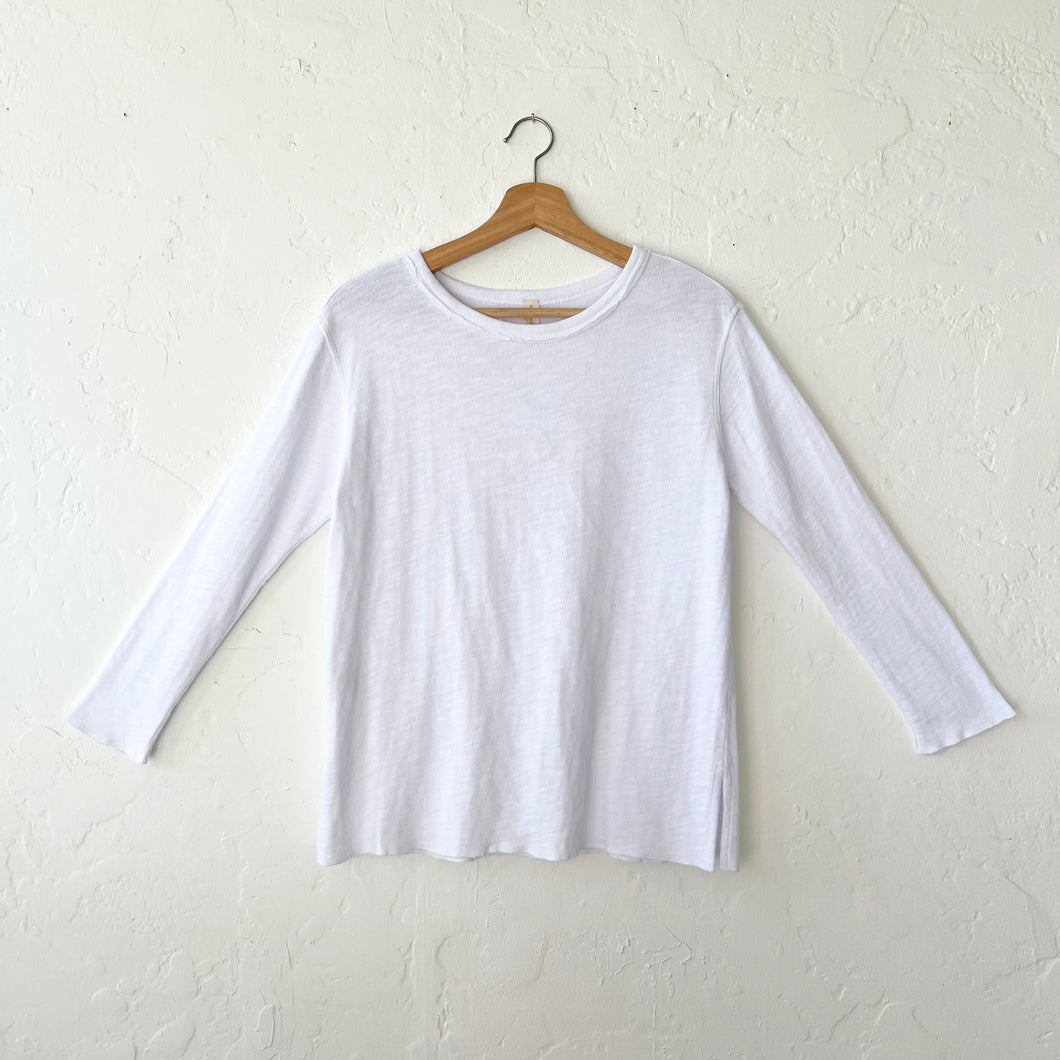 North Star Base | Double Cotton Tee in Chalk