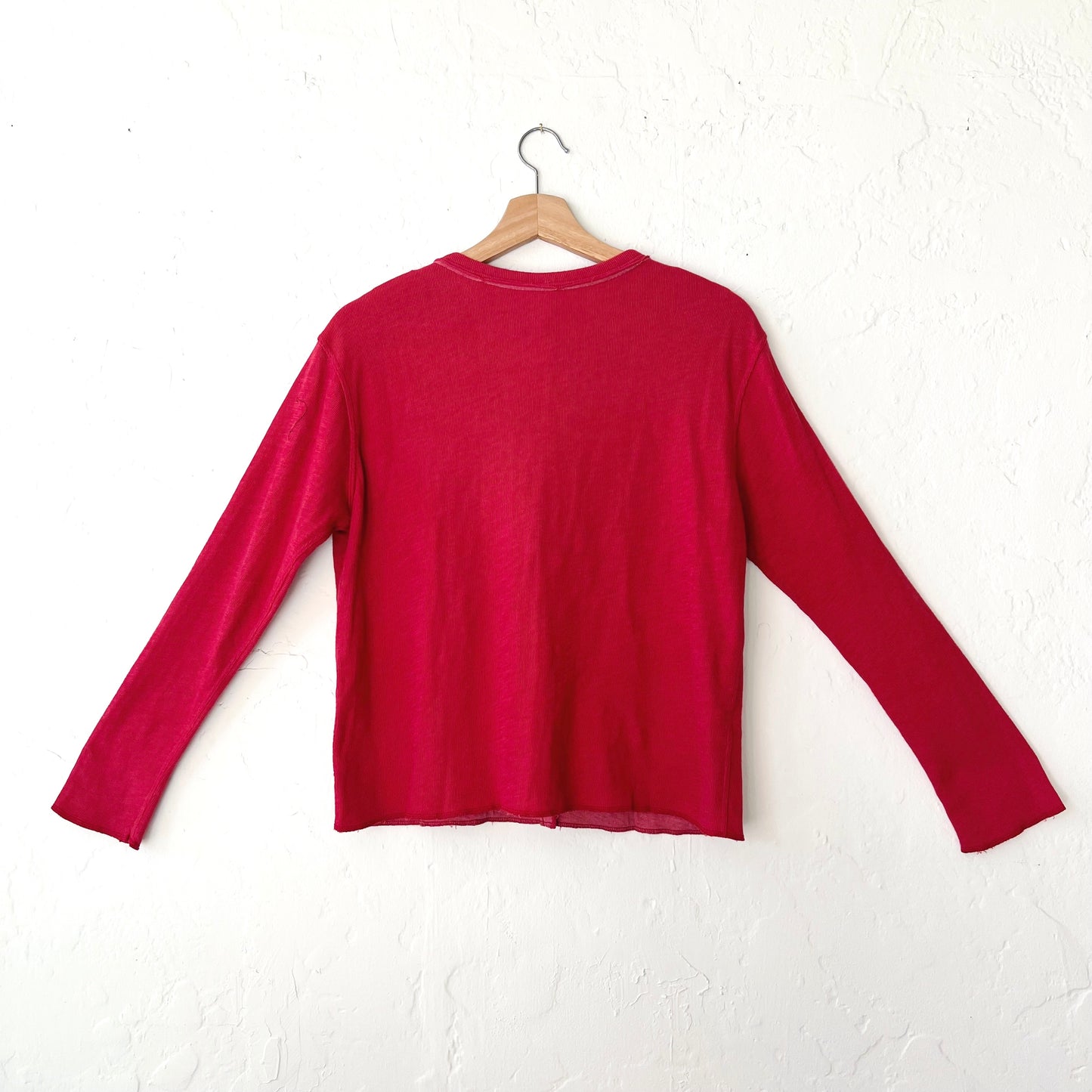 North Star Base | Snap Front Cardigan in Cinnabar