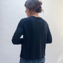 Load image into Gallery viewer, North Star Base | Snap Front Cardigan in Black
