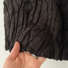 Load image into Gallery viewer, Vanite Couture | Short Sleeve Crinkle Top in Black
