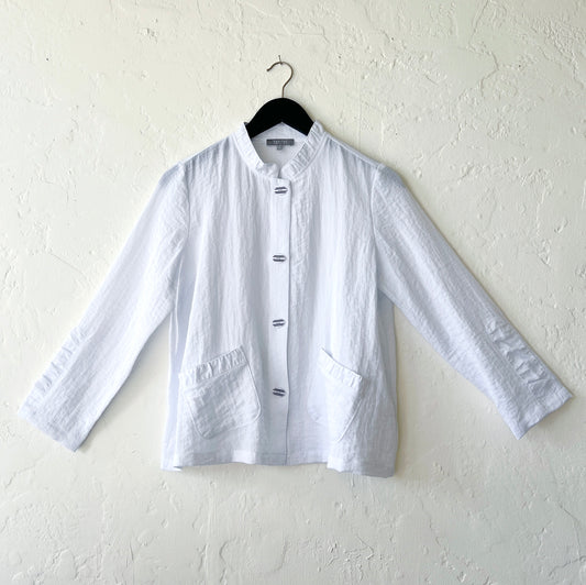 Express Travel Solid Event Jacket in White