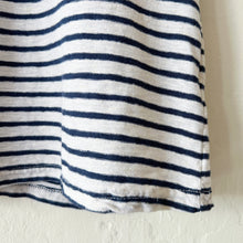 Load image into Gallery viewer, Cut Loose | 3/4 Sleeve Boatneck Top in Laundered &amp; Navy Stripe
