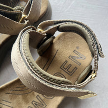 Load image into Gallery viewer, Woden | Line Sandal in Dark Olive
