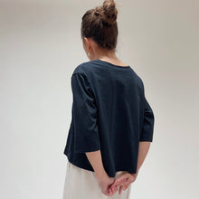 Load image into Gallery viewer, Pacific Cotton | Boxy Shirt in Black
