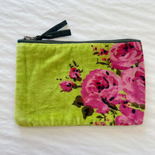 Load image into Gallery viewer, Velvet Napoli Pouch in Hazel Green
