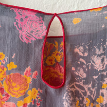 Load image into Gallery viewer, Little Journeys | Twilly Blouse in Charcoal Big Roses
