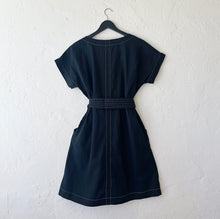 Load image into Gallery viewer, Habitat | Linen Bethany Dress in Black
