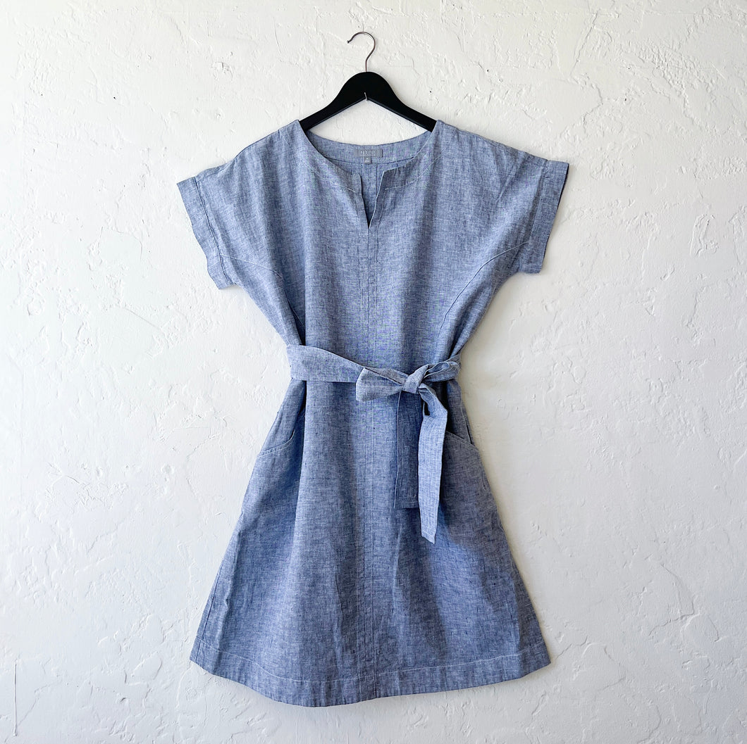 Habitat | Linen Bethany Dress in Indigo