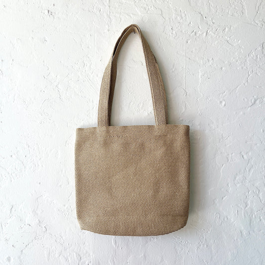 Handbag in Tan Tweed