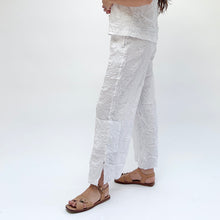 Load image into Gallery viewer, Olivia by Habitat | Crush Travel Crop Cargo Pants in White
