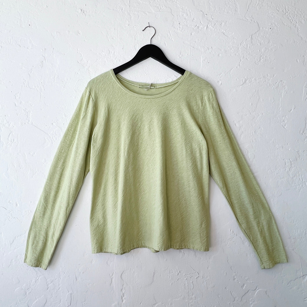 Cut Loose | Long Sleeve Bias Top in Cricket