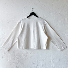 Load image into Gallery viewer, Pacific Cotton | Button Front Crop Cardigan in Cream
