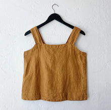 Load image into Gallery viewer, Cut Loose | Square Neck Linen Tank in Manuka
