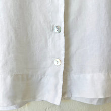 Load image into Gallery viewer, Cut Loose | Sleeveless Linen Shirt with Collar in White
