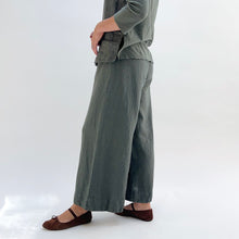 Load image into Gallery viewer, Cut Loose | Wide Leg Linen Cropped Pant in Clay
