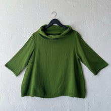 Load image into Gallery viewer, Bryn Walker | Cotton Gauze 3/4 Sleeve Etta Top in Oregano
