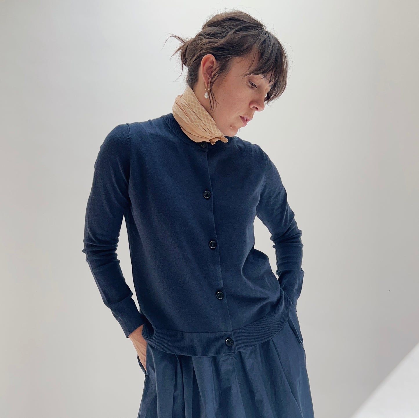 MaLeanne Cardigan in Indigo