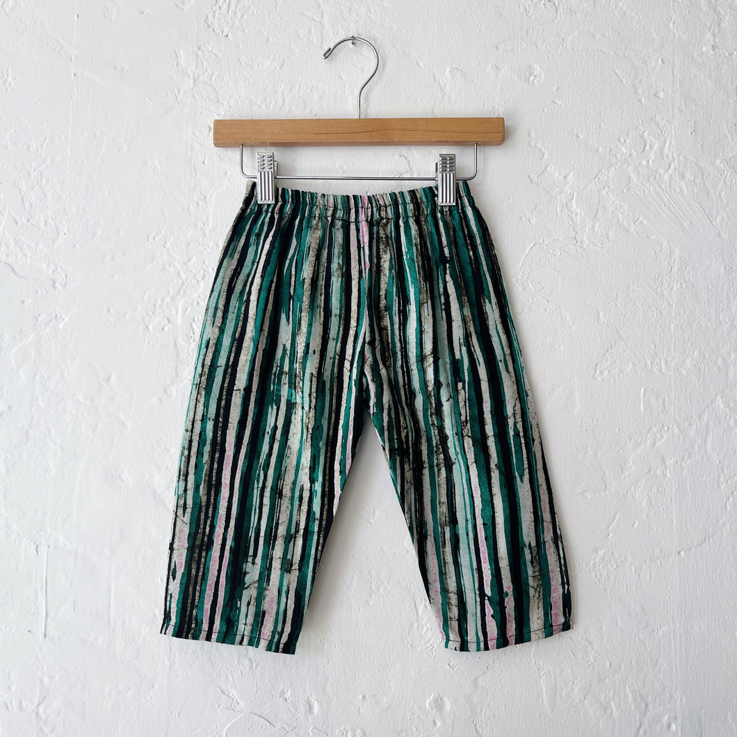 Fahari Bazaar | Kids Lazy Pants in Green Watermelon Stripes