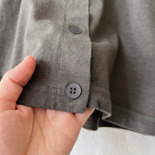 Load image into Gallery viewer, Pacific Cotton | Long Sleeve Button Front Shirt in Kelp
