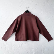Load image into Gallery viewer, Pacific Cotton | Crop Mock Shirt in Tierra
