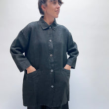 Load image into Gallery viewer, Bryn Walker | Heavy Linen Katherine Jacket in Kelp

