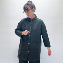 Load image into Gallery viewer, Bryn Walker | Heavy Linen Katherine Jacket in Kelp
