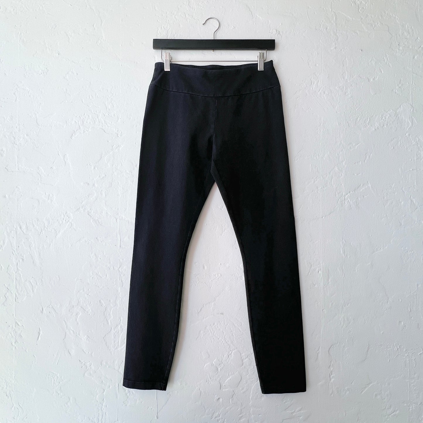 Stonewash Cotton Spun Easy Pant in Black