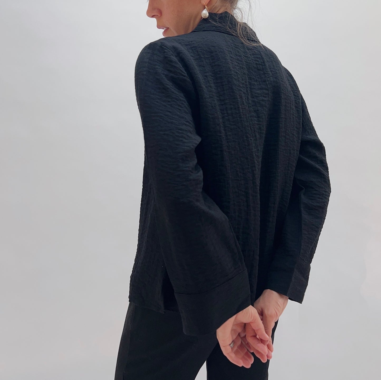 Express Solid Jill Shirt in Black