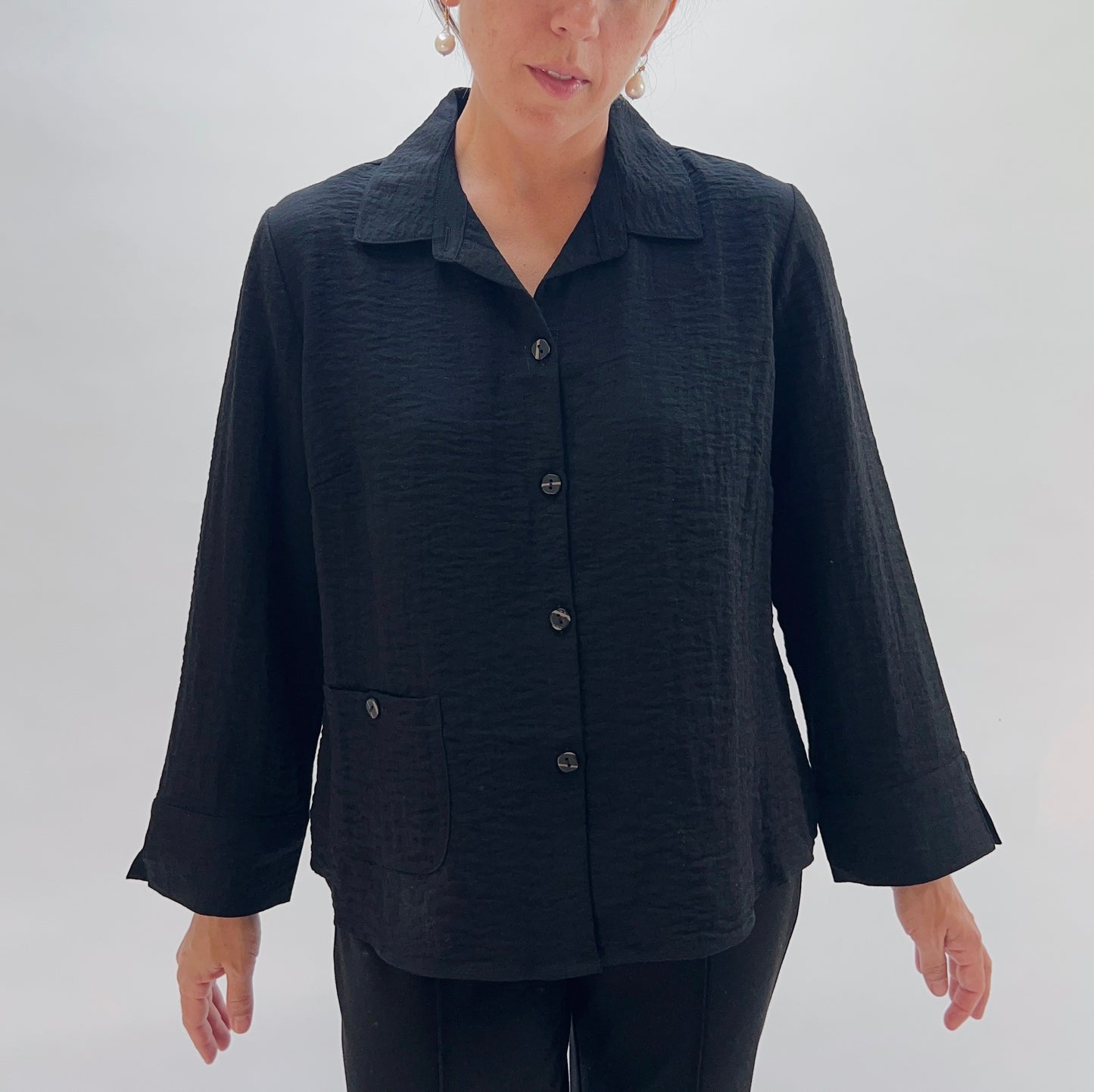 Express Solid Jill Shirt in Black