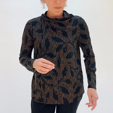 Load image into Gallery viewer, Habitat | Core Travel Canopy Wrap Neck Top in Cumin
