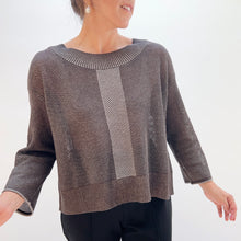 Load image into Gallery viewer, Habitat | Reversible Mesh Sweater in Chocolate
