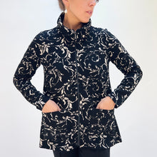 Load image into Gallery viewer, Habitat | Jacquard Scroll Swing Jacket in Dove
