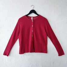 Load image into Gallery viewer, North Star Base | Snap Front Cardigan in Ruby
