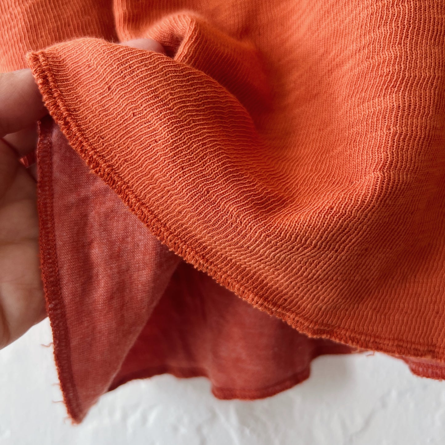 North Star Base | Crop Double Cotton Tee in Amber