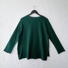 Load image into Gallery viewer, North Star Base | Long Sleeve Double Cotton Beach Tee in Hunter
