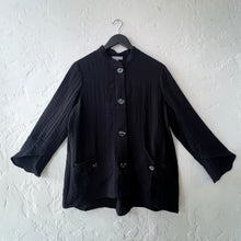 Load image into Gallery viewer, Habitat | Express Solid Tulip Sleeve Jacket in Black
