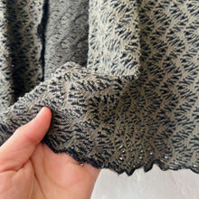 Load image into Gallery viewer, Cut Loose | Wavy Crochet Knit Cropped Cardigan in Kelp
