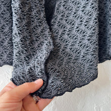 Load image into Gallery viewer, Cut Loose | Wavy Crochet Knit Cropped Cardigan in Gull
