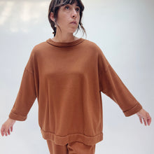 Load image into Gallery viewer, Bryn Walker | Alden Fleece Sweatshirt in Pinecone
