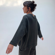 Load image into Gallery viewer, Bryn Walker | Alden Fleece Sweatshirt in Kelp
