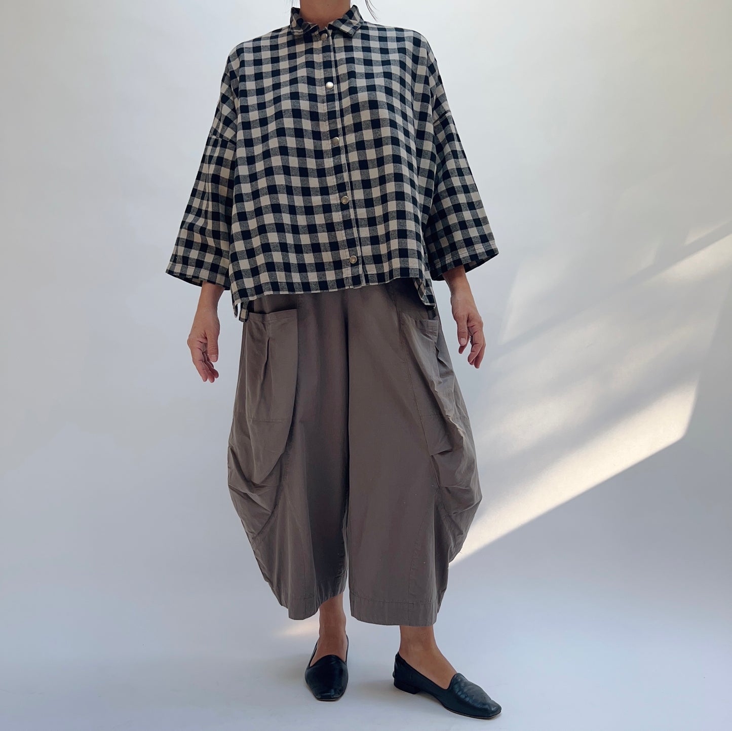 Double Pocket Cotton Pant in Clove