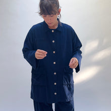 Load image into Gallery viewer, Eleven Stitch | Corduroy Four Pocket Jacket in Indigo
