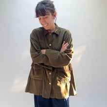 Load image into Gallery viewer, Eleven Stitch | Corduroy Four Pocket Jacket in Olive

