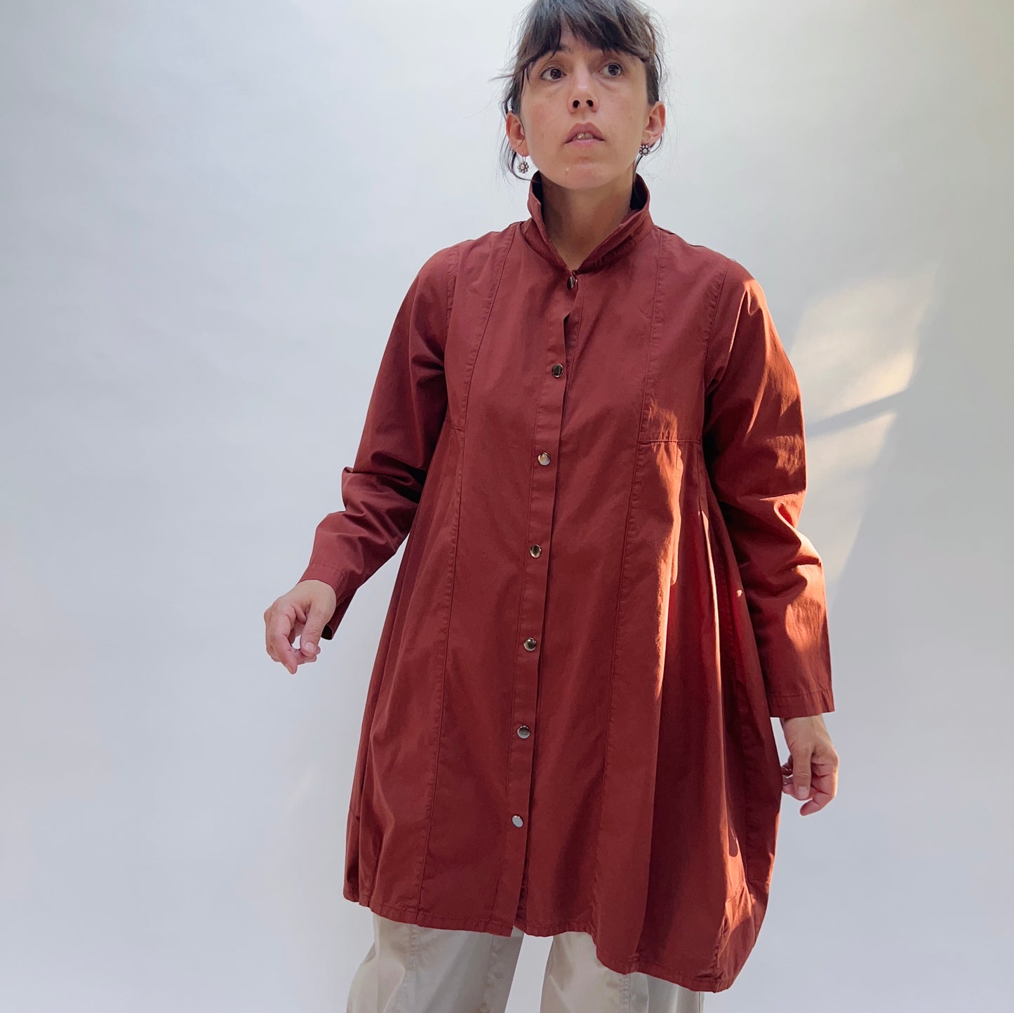 Darted Coat in Ginger Spice