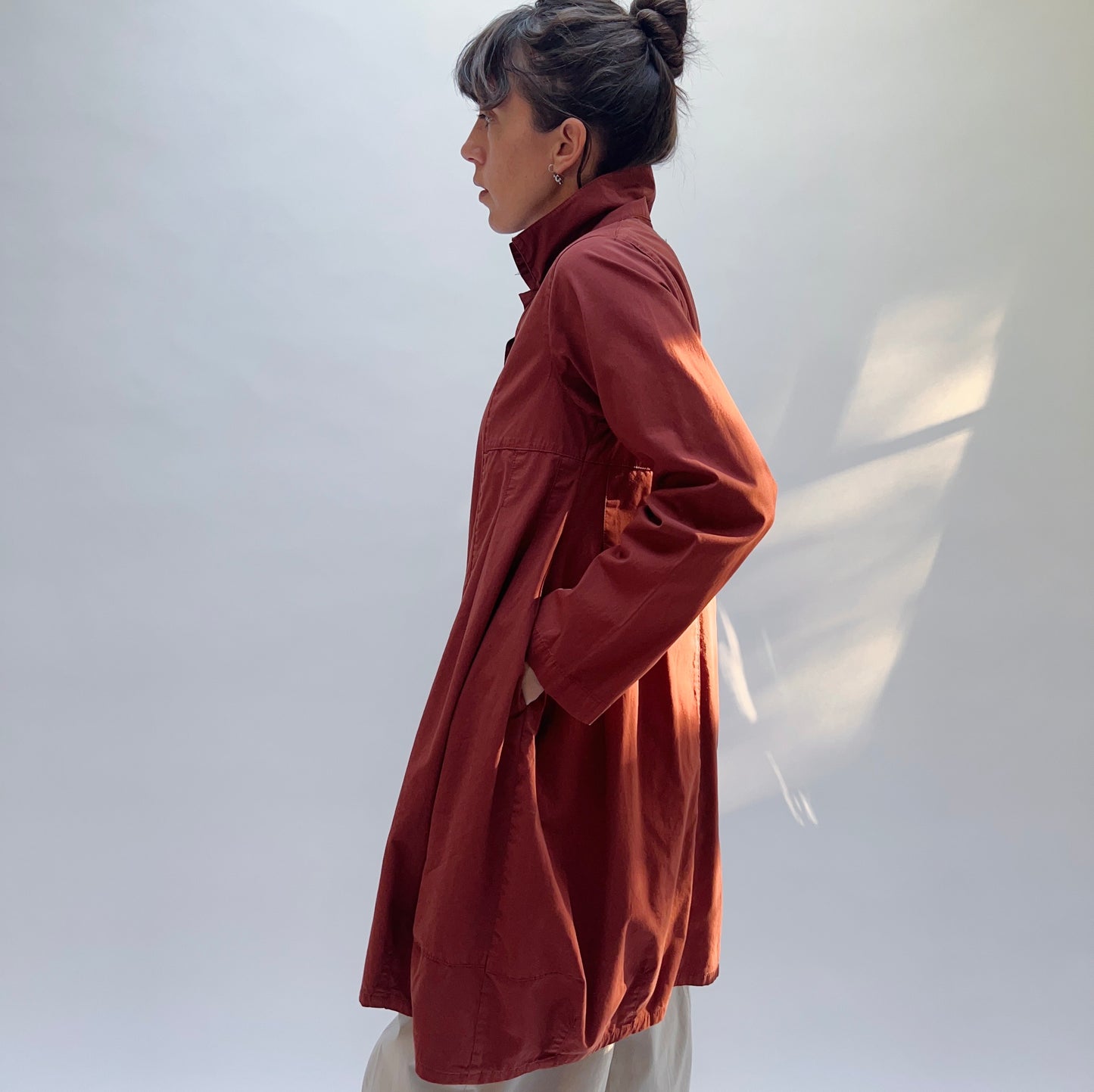 Darted Coat in Ginger Spice