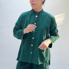 Load image into Gallery viewer, Eleven Stitch | Corduroy Drop Pocket Shirt in Blue Hunter
