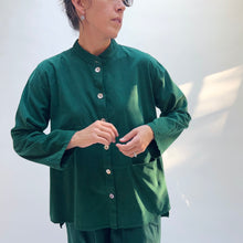 Load image into Gallery viewer, Eleven Stitch | Corduroy Drop Pocket Shirt in Blue Hunter
