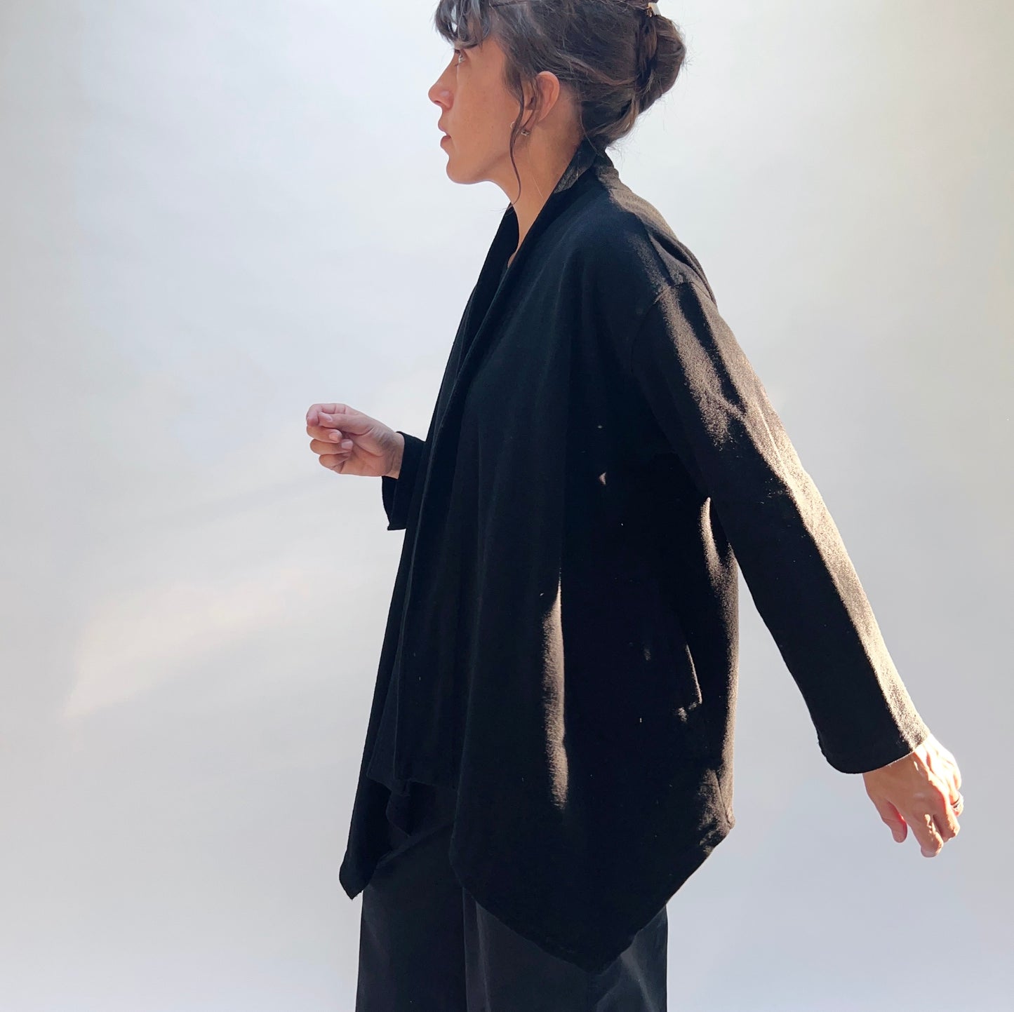 Flare Coat in Black