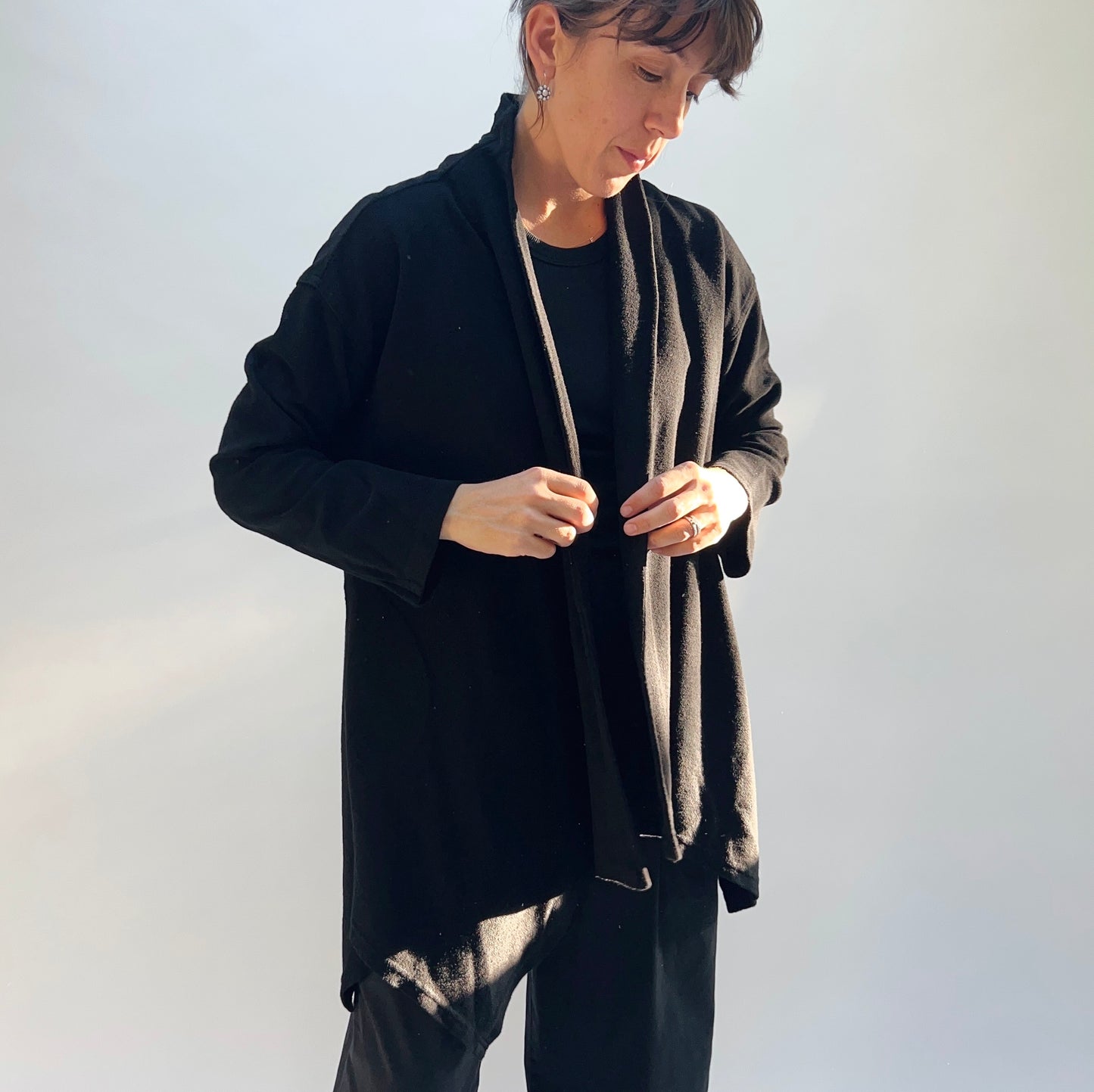 Flare Coat in Black